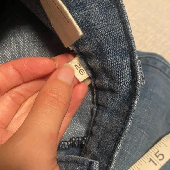 Dôen Maritime Jeans in Menton Wash, Size 26 Cropped - Picture 7 of 10